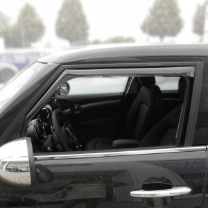 MINI COOPER F55 Wind Deflector - Omac - Acrylic 2 Pcs - Black Smoke - '07-'14